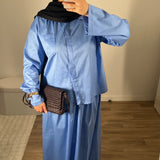Set Jupe et Chemise  Bleu